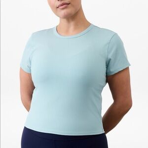 Athleta Signature Rib Crop Tee